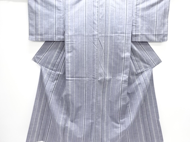 JAPANESE KIMONO / HITOE / TSUMUGI / WOVEN STRIPE
